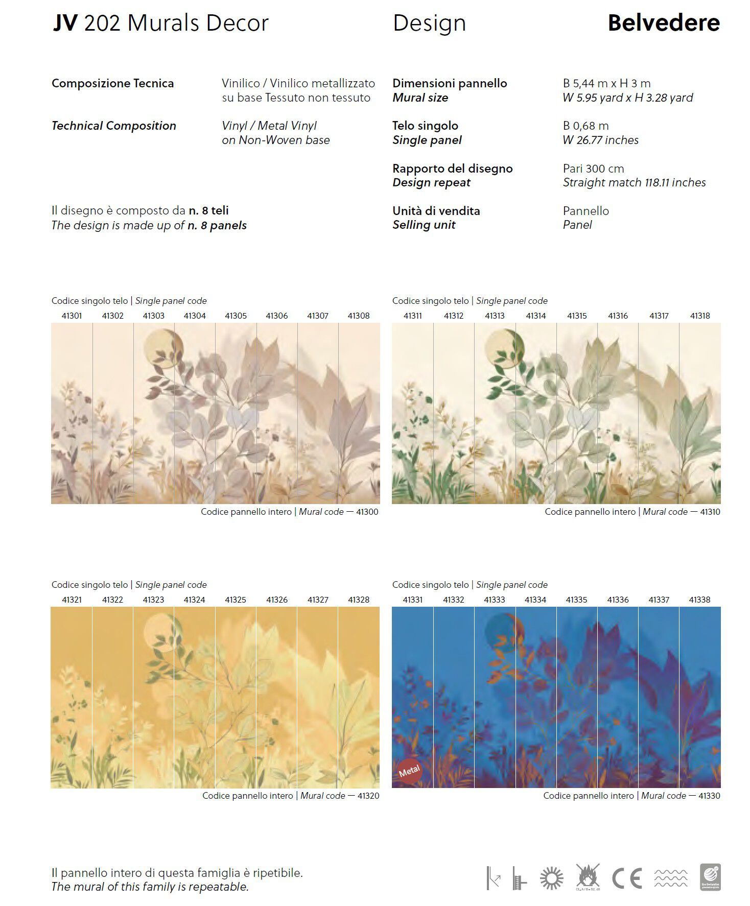 Обои с цветочными мотивами Jannelli&Volpi СП 202 MURALS DECOR ARCH-00077164 - Вид №4