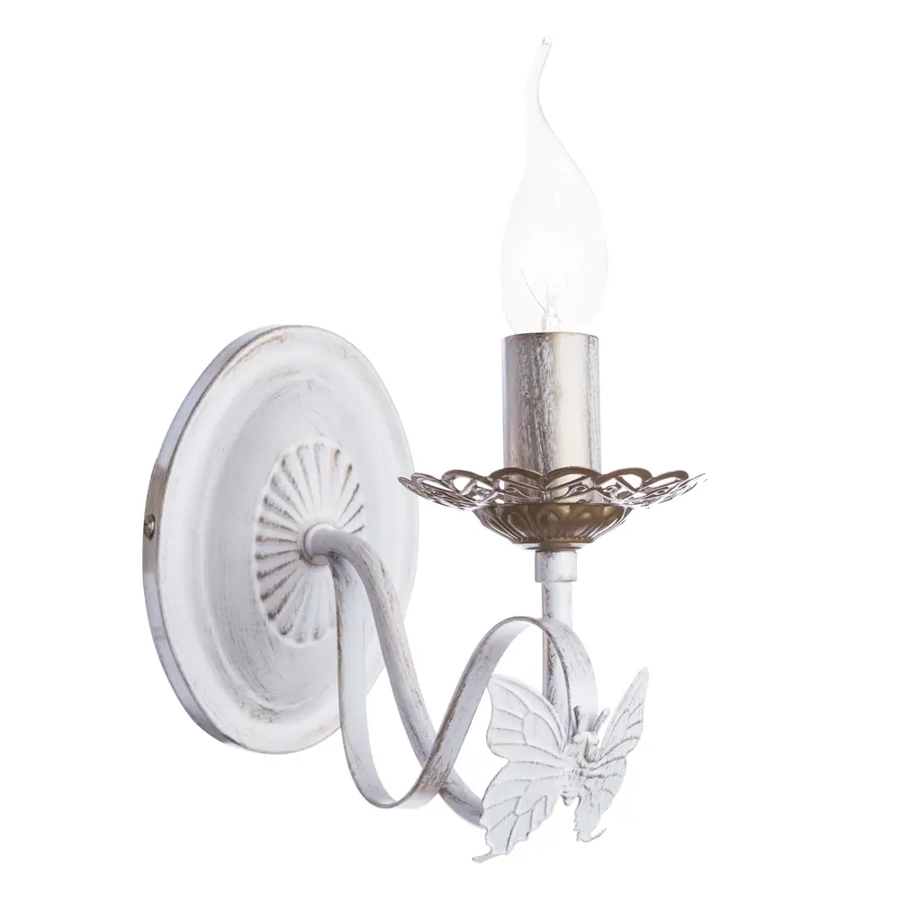 Бра Ali 1xE14x40 Вт, цвет белое золото Arte Lamp STLM-2207008