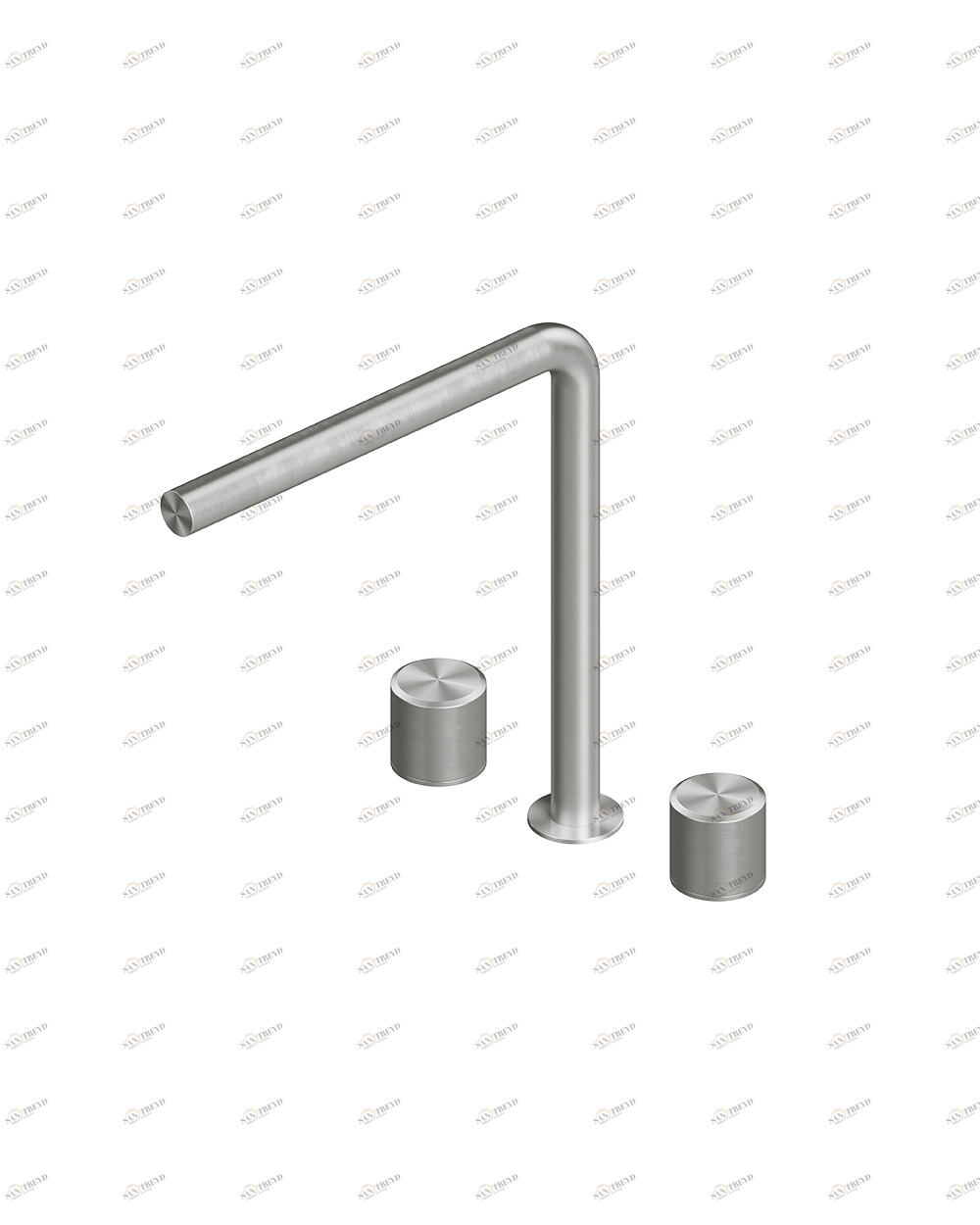 Стерео. 16 08 V. Смеситель с тремя отверстиями Quadrodesign Stereo