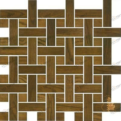 Мозаика и 3D панели из дерева Tarsi Плетёнка 2d5113 Дуб Селект (Гладкая) 351х351 мм 1401100139
