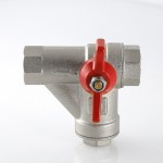 VT.294.N.05 Кран шаровой со встроенным прямым фильтром Valtec 3/4"  - Вид №8