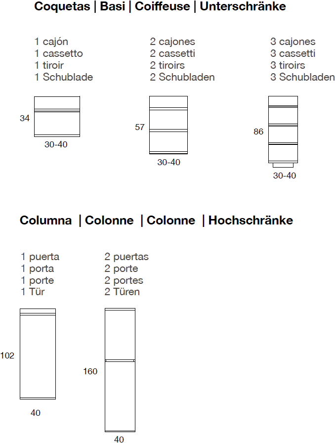 Fiora Мебель для умывальника из полиуретана с ящиками Making sun-id-1361742 - Вид №3