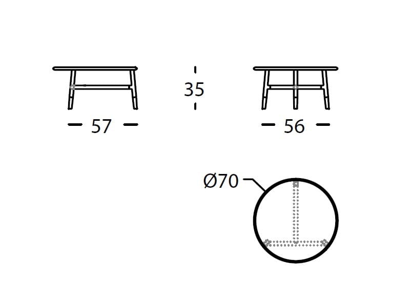 Круглый деревянный журнальный столик SANCAL обнаженная ARCH-00023981 - Вид №7