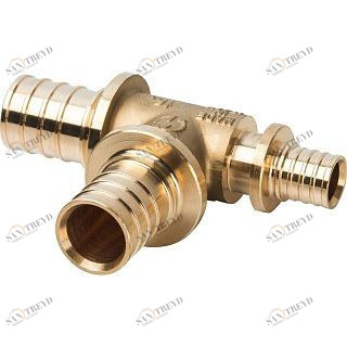 Тройник переходной 25x25x16 аксиальный для труб из сшитого полиэтилена STOUT SFA0014252516