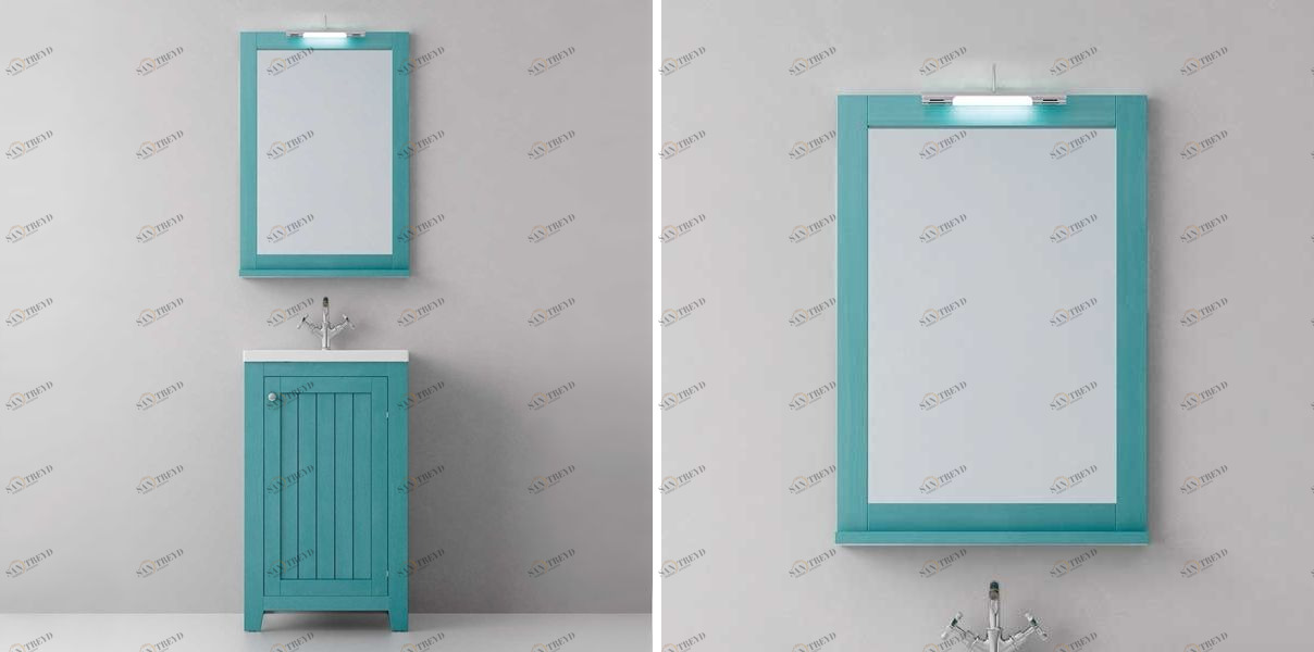 Avila Dos Зеркало COUNTRY в раме с полкой 55x80 Color 29 COLONIAL COUNTRY MIRRORS 2900465N29