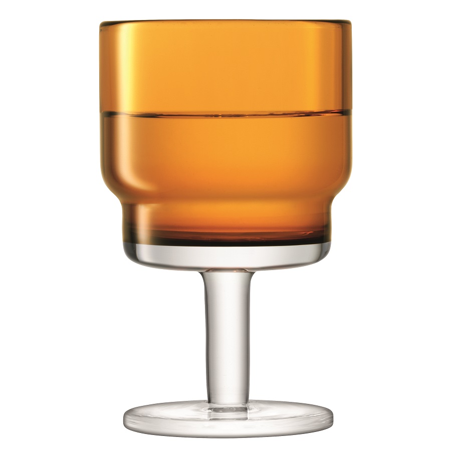 Набор бокалов для вина utility, 220 мл, охра, 2 штуки LSA INTERNATIONAL UTILITY 00-3863252 Оранжевый;прозрачный  - Вид №4