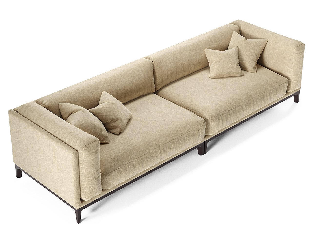 Диван Case прямой бежевый шенилл THE IDEA ДИЗАЙНЕРСКИЕ 210542 Бежевый  - Вид №1