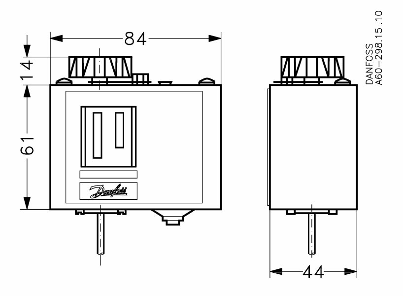 Danfoss KP — реле температуры для общепромышленного применения Реле температуры KP 81 060L115566  - Вид №9