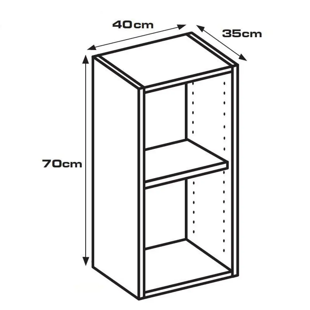Каркас навесной, 40х35х70 см, белый, ЛДСП 15120208 STLM-2005735 DELINIA 