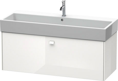 BR405704949 Тумбочка подвесная Brioso #BR4057 1184 x 459 мм Графит матовый, декор Duravit - Вид №2