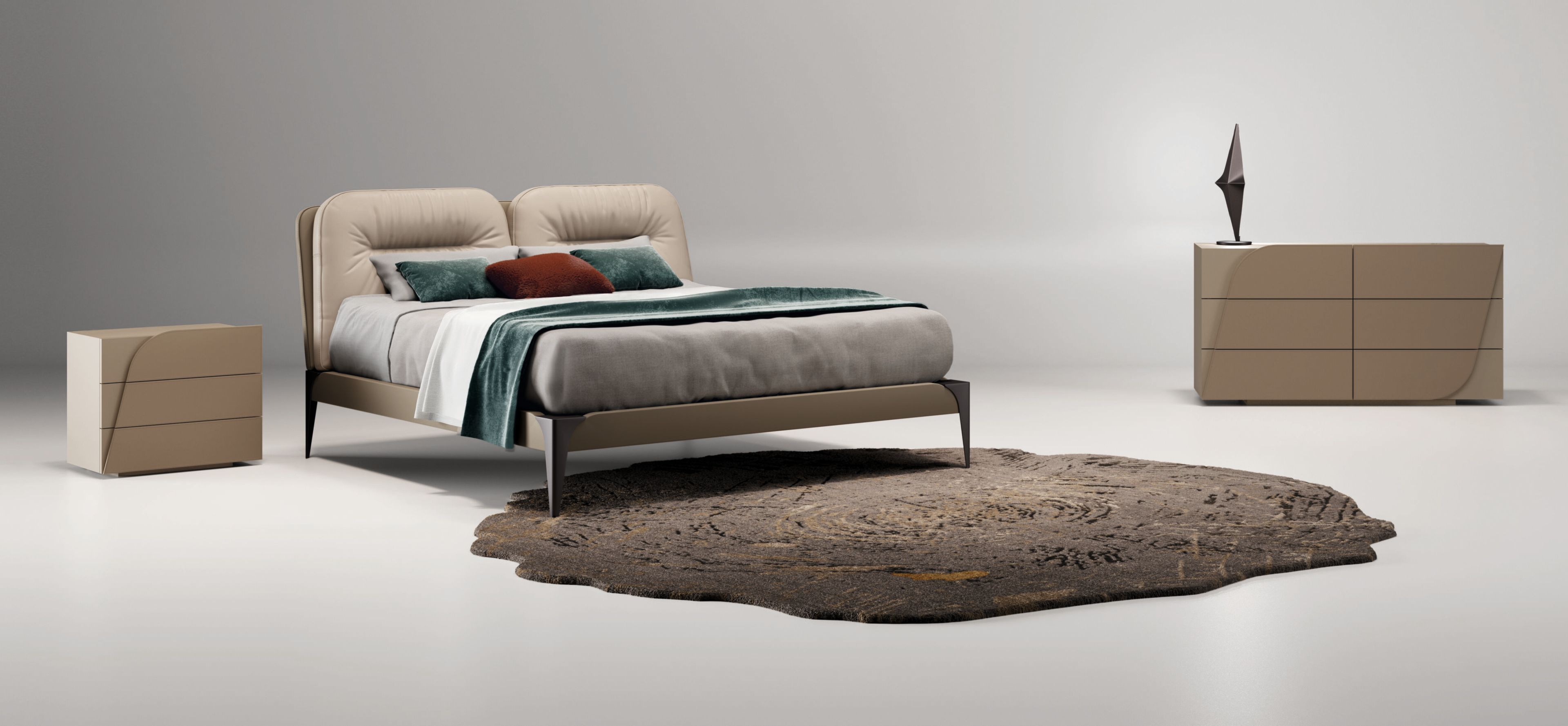 Комод с кожаной обивкой Bizzotto Italia Нара ARCH-00135493 - Вид №1