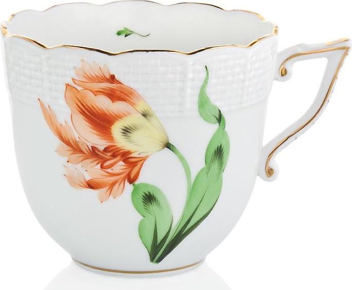 54935 Herend Чашка кофейная 160мл "Китти" (оранжевая) Фарфор, Керамика 