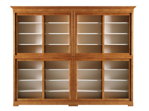 Модульный книжный шкаф из вишни