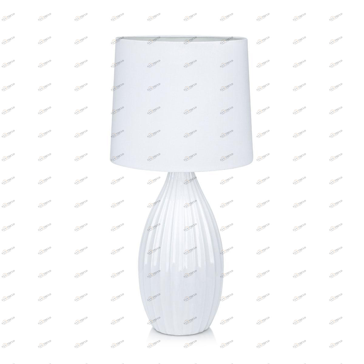 Настольная лампа белая с абажуром 50,5 см Stephanie 106887 MARKSLOJD ВАЗА 337370 Белый 