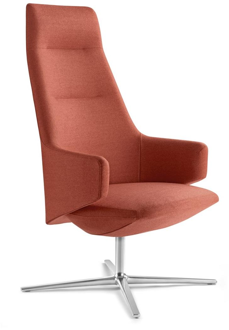 LD Seating Кресло для руководителя из ткани с подлокотниками Melody lounge Xl br-sys, f27-n6 - Вид №4