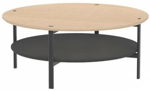 Andreu World Круглый журнальный столик из дуба Ruta table Me1951