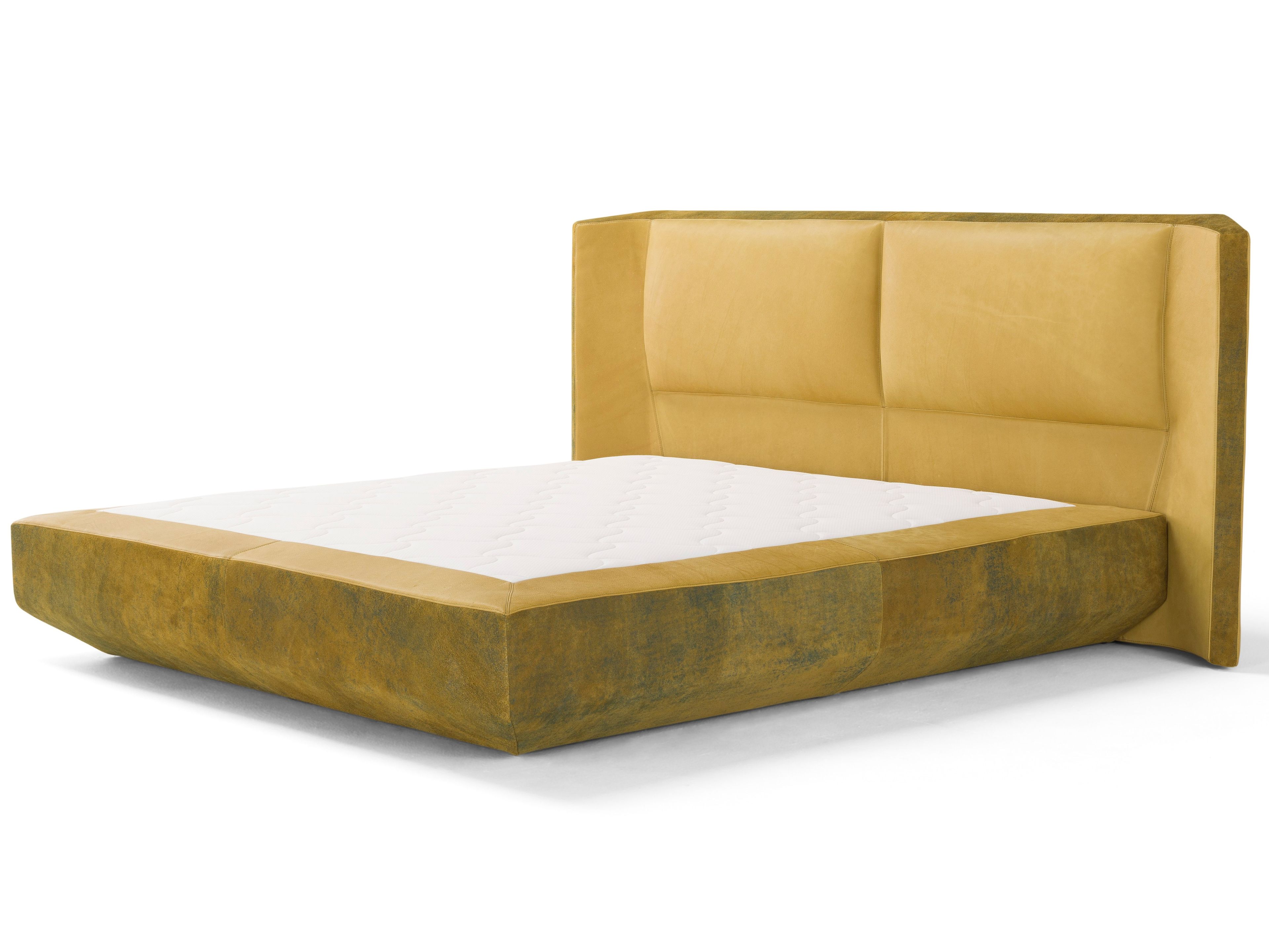 Кожаная двуспальная кровать с высоким изголовьем Amura Panis ARCH-00088670 - Вид №11