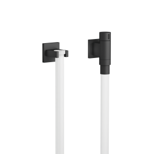 WATER TUBE Настенное колено Кнайпа с держателем шланга и отдельными розетками FlowReduce - матовый черный