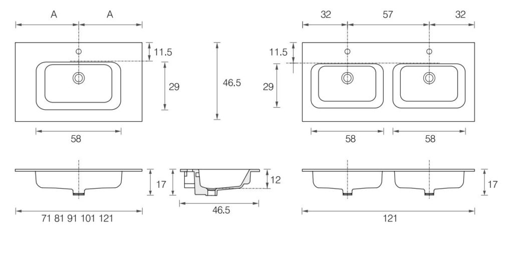 Smart46 vanity top Mastella  Freedom  Worktops & consoles - Вид №8