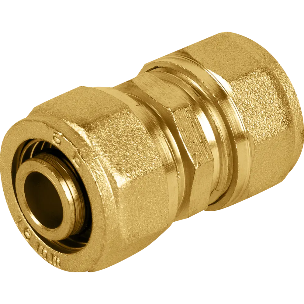 Прямой соединитель AQUABEAM 16 мм для систем отопления и водоснабжения 82275218 STLM-0023763