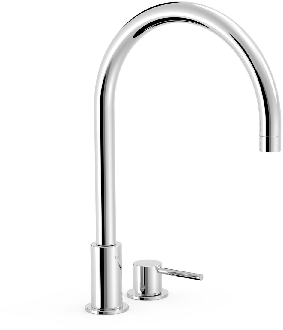 Смеситель для раковины с 2 отверстиями для учебы на бортике-26110501 TRES