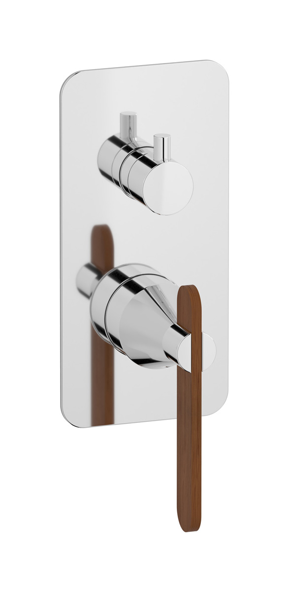 Внешние части встроенного в стену смесителя на 3 потребителя WE ARE IB ol210ss Chrome Soho