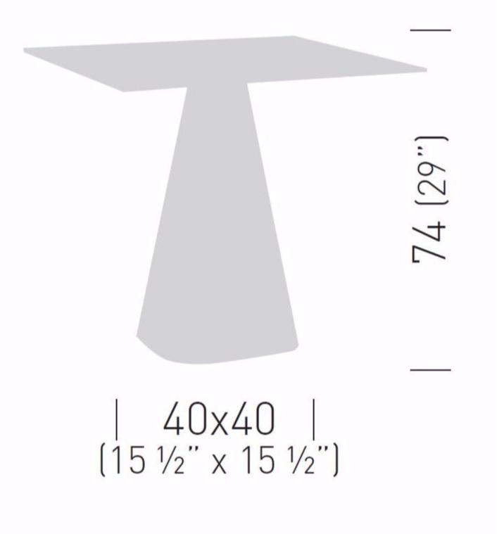 GABER Садовый стол квадратный из технополимера sun-id-1484744 - Вид №1
