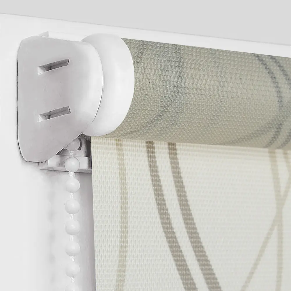 Штора рулонная «Волна» 140х190 см цвет бежевый PRAKTO Геометрия STLM-2139653 - Вид №2