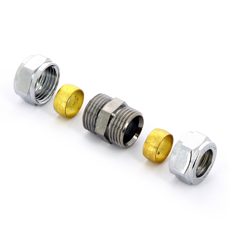 Муфта обжим-Н хромированная TIEMME 18х1/2" 1130184 - Вид №4