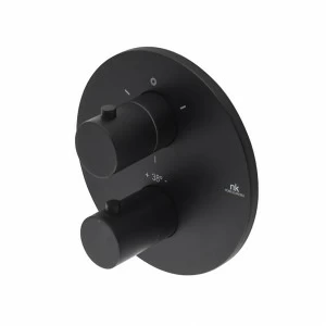 Внешний компонент термостатического смарт-бокса.  Round NOKEN 100124173  BLACK