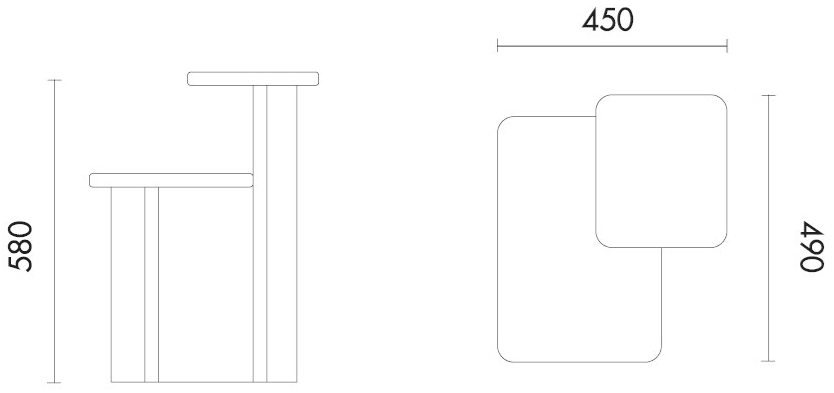 Grado Design Высокий лакированный журнальный столик  Crs-st-01  - Вид №8