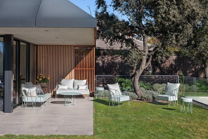 iSimar 2-местный садовый диван из оцинкованной стали Lagarto 8078 - Вид №1