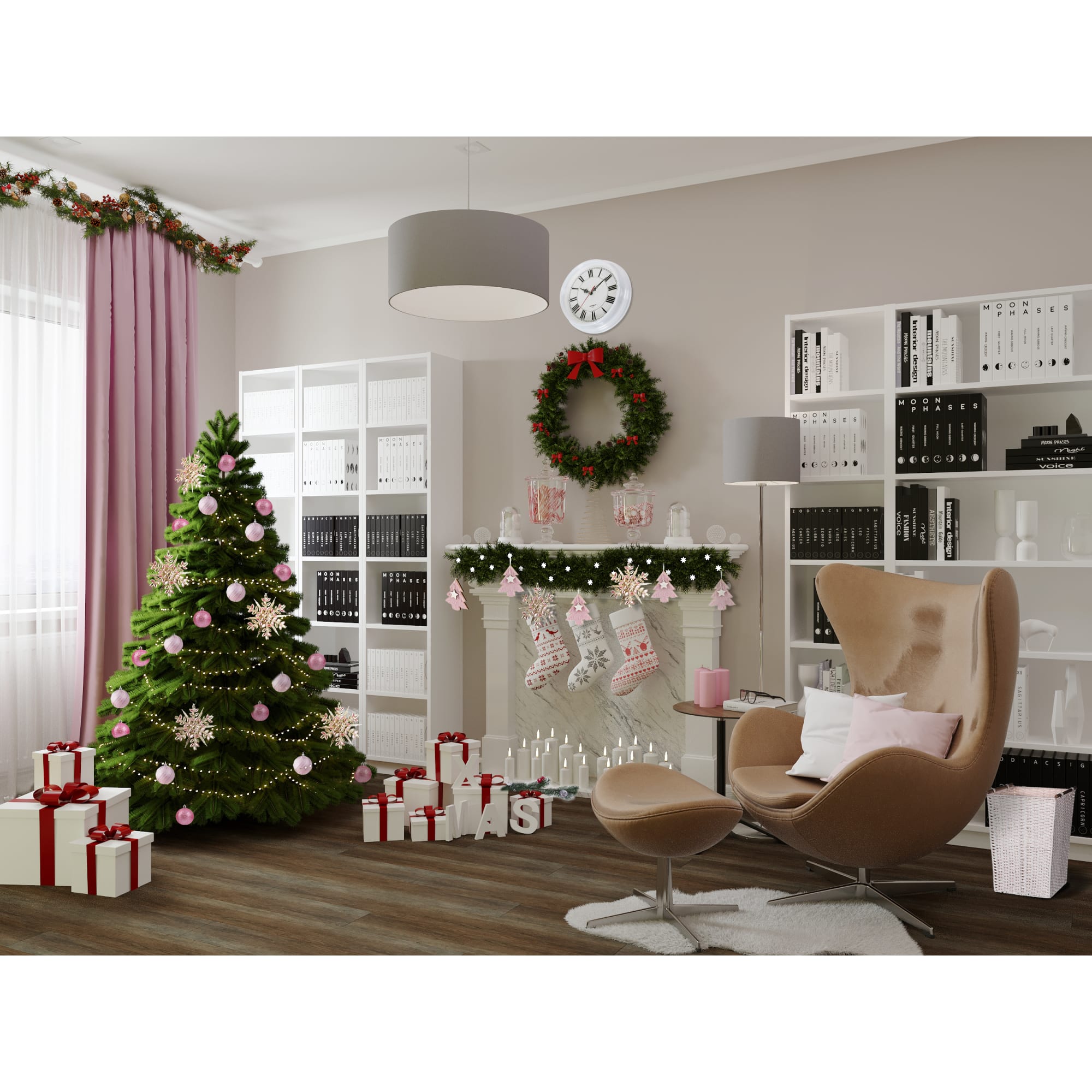 82018420 Свеча-столбик «Рустик» 7х13 см, цвет розовый Santreyd  - Вид №6