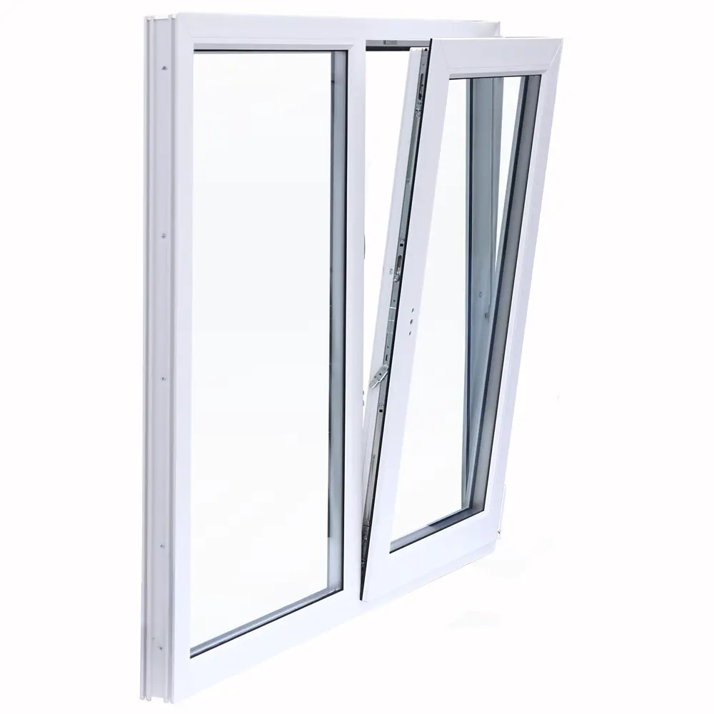 Veka: Двустворчатое пластиковое окно 1200×1200 мм с двухкамерным стеклопакетом 83117302 STLM-0039107 - Вид №2