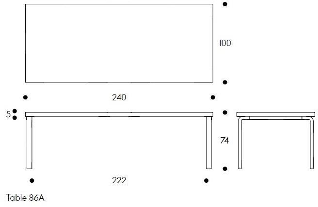 Artek Прямоугольный деревянный стол L-leg sun-id-1448894 - Вид №10