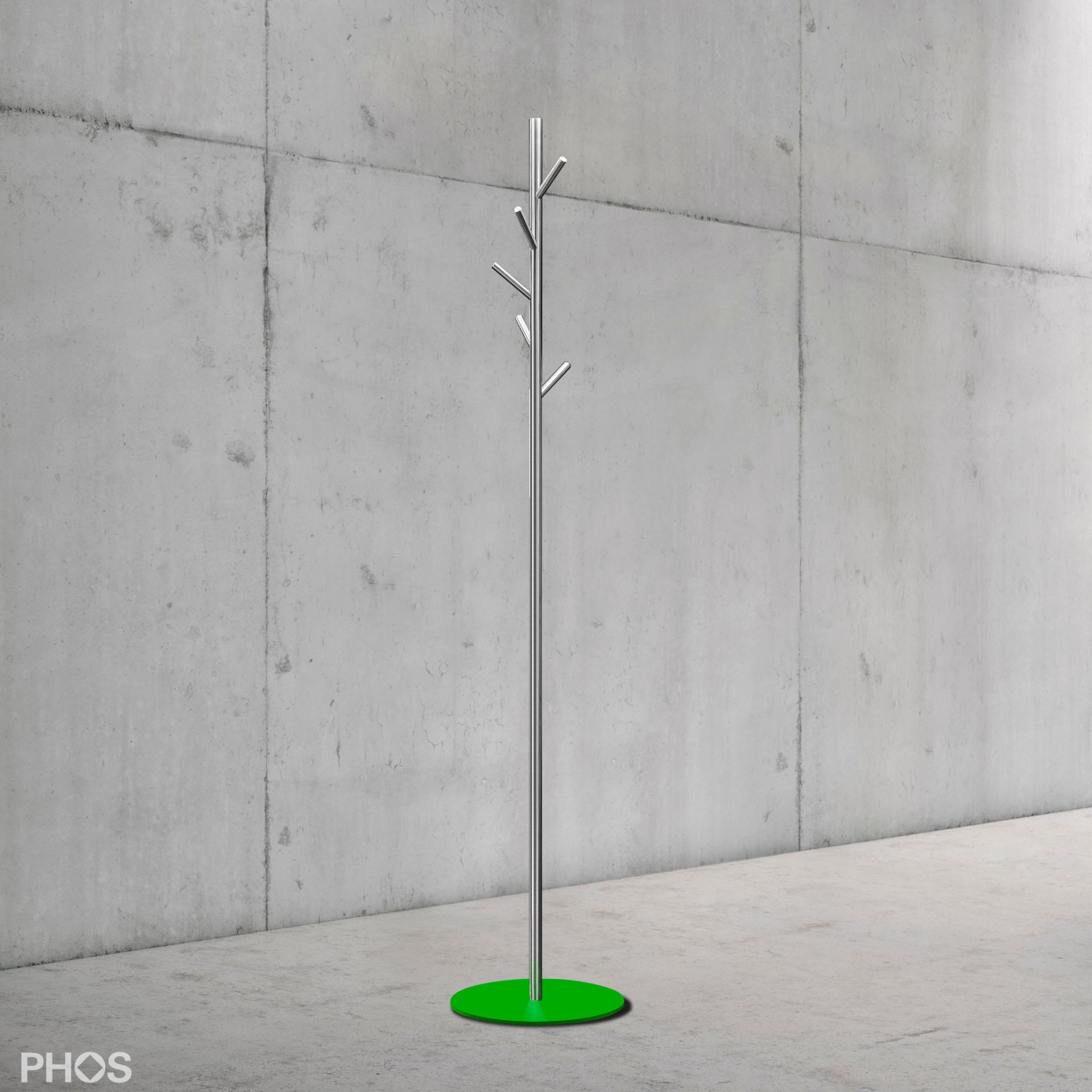 GSTR-BPGr Вешалка для одежды ramus, основание: зеленое. PHOS  - Вид №1