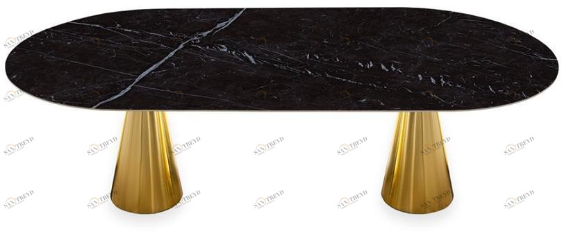 Vela Arredamenti Овальный стол из стали sun-id-1379673