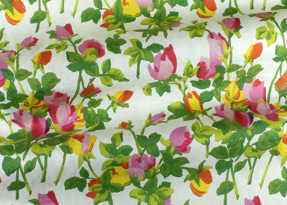 Обивочная ткань с цветочным рисунком Jannelli&Volpi СП GRANDE CORNICHE FABRICS ARCH-00064550 - Вид №1