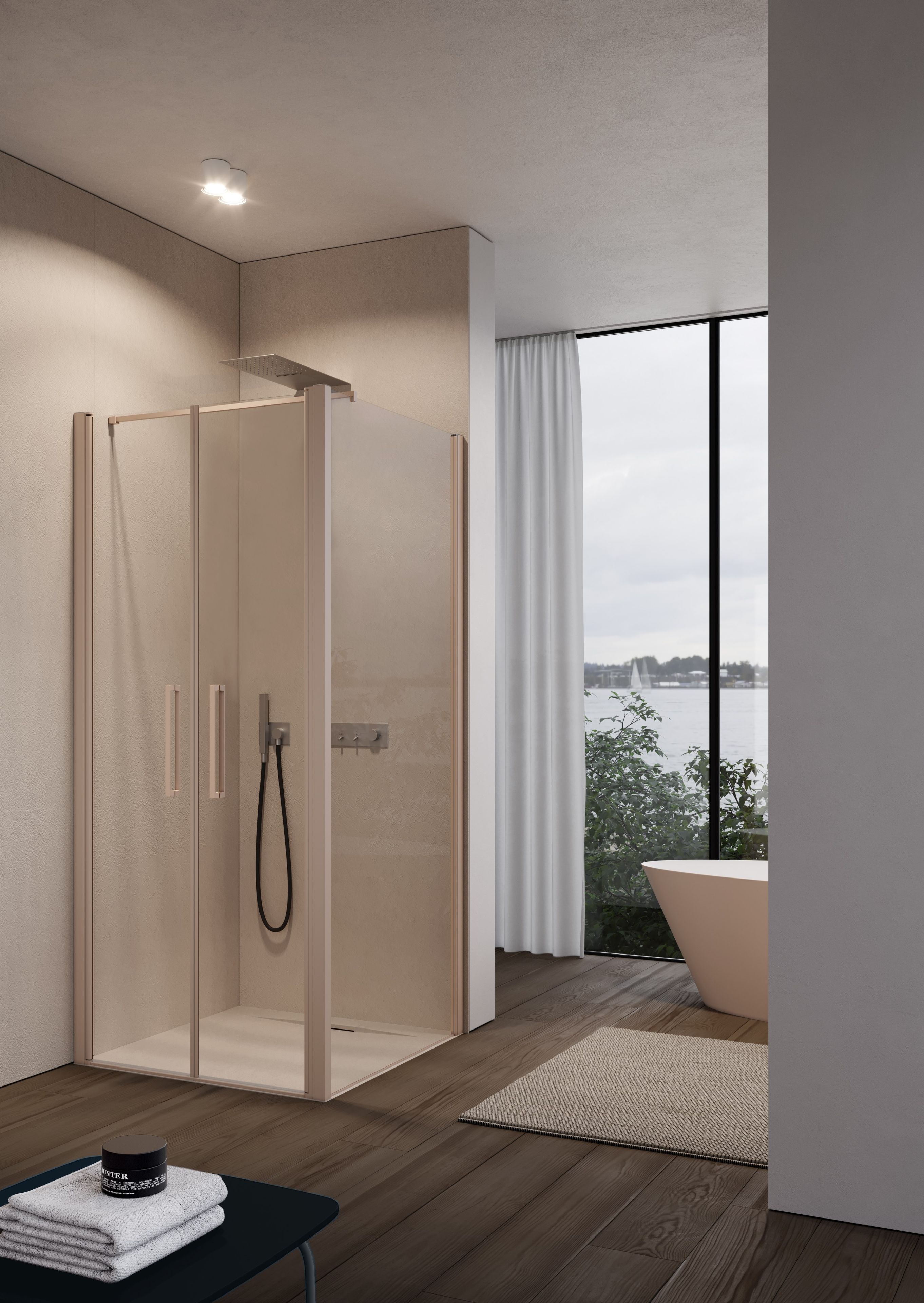 Угловая душевая кабина с распашной дверью DISENIA ARCH-00034552 - Вид №3