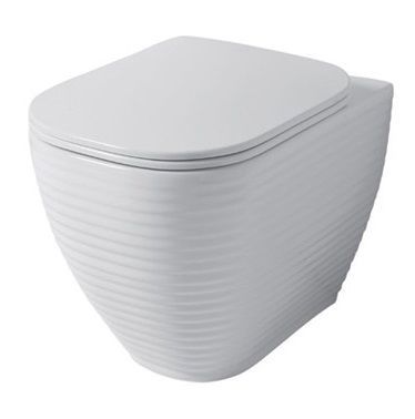 LO002RIM52 Приставной унитаз напольный Черный Disegno Ceramica Loom Италия