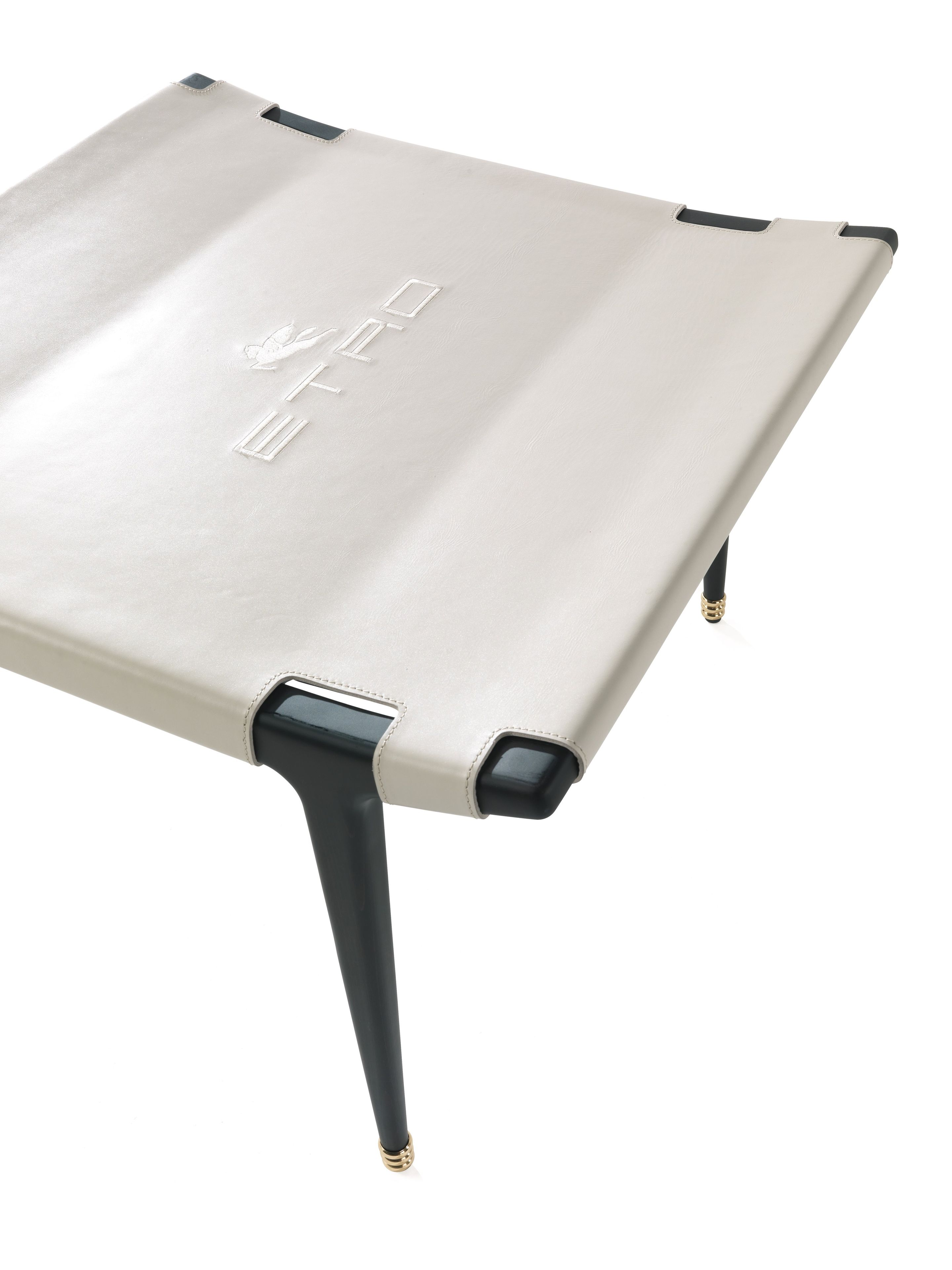 Квадратный стол из дерева и кожи ETRO Home Interiors Dinka ARCH-00104381 - Вид №3