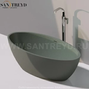 Flaminia APP Ванна свободностоящая 150 см серая AP150V.7037