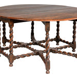 SOR27393 Ранний дубовый ячменный стол Twist Gateleg ijlbrown  - Вид №7