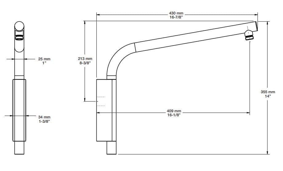 Встраиваемый термостатический набор для ванны с ручным душем BARIL PRO-3353-47 ARCH-00079036 - Вид №5