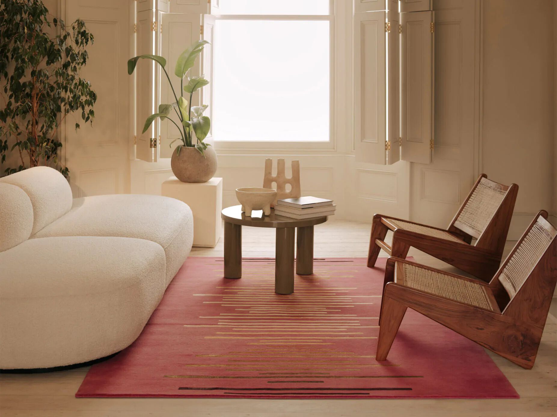 Изготовленный на заказ шерстяной и шелковый ковер ручной работы Deirdre Dyson Graduation ARCH-00066503 - Вид №1