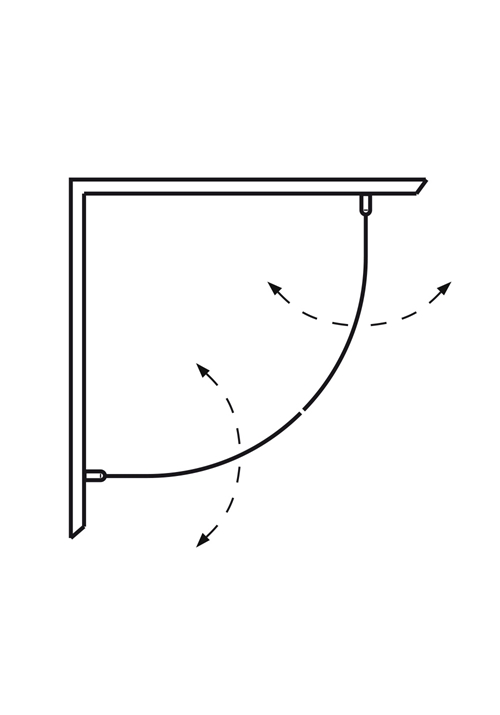 1450712 Душ Угол Оригинальный Круглый 80X80 Хром Прозрачное Стекло Hafa Прозрачный  - Вид №1