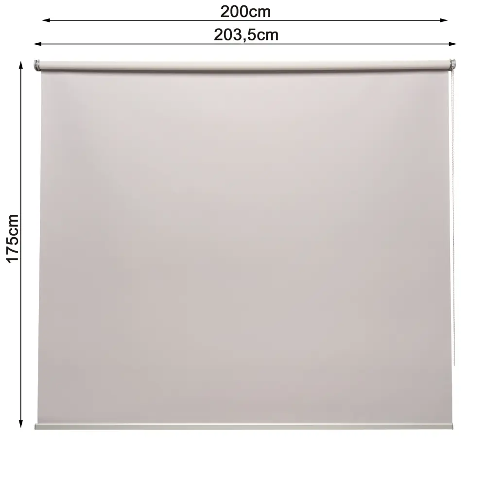 INSPIRE Belem — рулонная штора блэкаут светло-серая для полного затемнения 82689401 STLM-0034095 - Вид №2