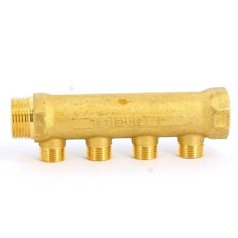 Коллектор НВ 1" TIEMME 4 выхода 1/2"Н 36мм 1910005 - Вид №2