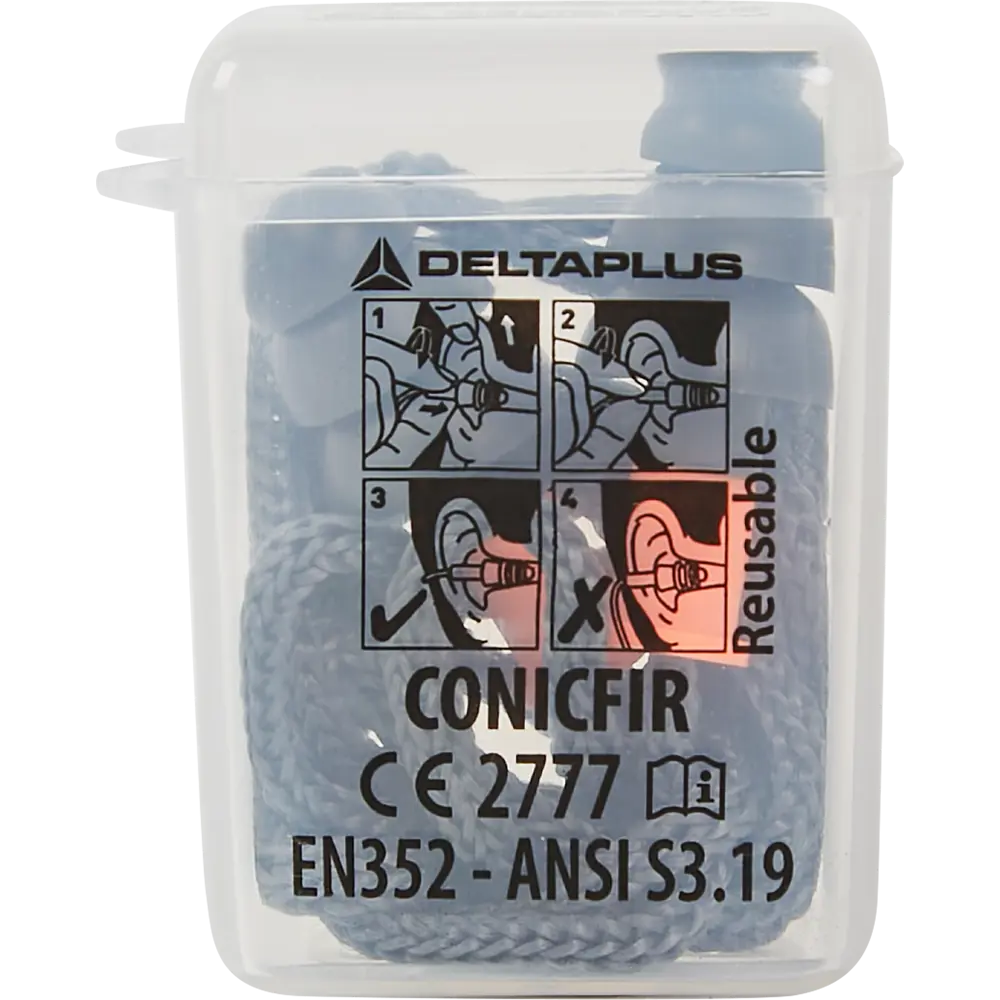 Беруши DELTA PLUS CONICFIR050 с защитным шнурком 87977861 STLM-0843667 - Вид №7