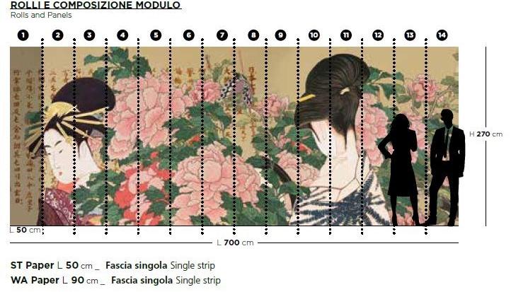 ARBLU Обои под ткань с цветочными мотивами  91mbs01/91mbw01  - Вид №2